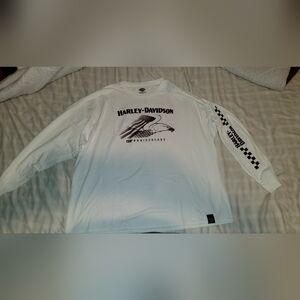Harley-Davidson Milwaukee, WI White Long Sleeve Shirt 3XL